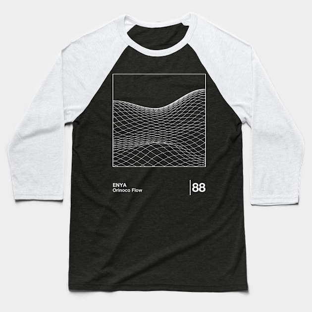 Enya / Minimalist Style Graphic Design Baseball T-Shirt by saudade